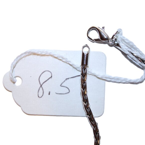 DaVinci Charm Bracelet 8.5" 7 Beads - Daughter Heart Girl Silver Emerald Green - Picture 3 of 3